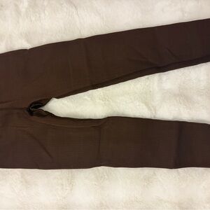 GAP Chocolate Ribbed Leggings